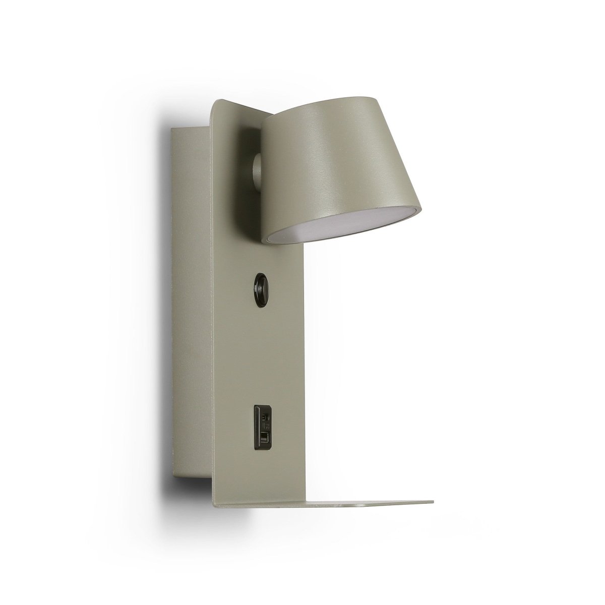 Aplique de pared para lectura "BASKOP" - Puerto USB + USB-C - 6W - Barcelona Led-Decoración