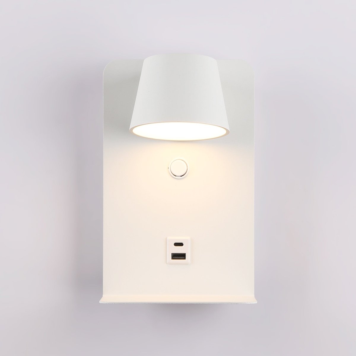 Aplique de pared para lectura "BASKOP" - Puerto USB + USB-C - 6W - Barcelona Led-Decoración