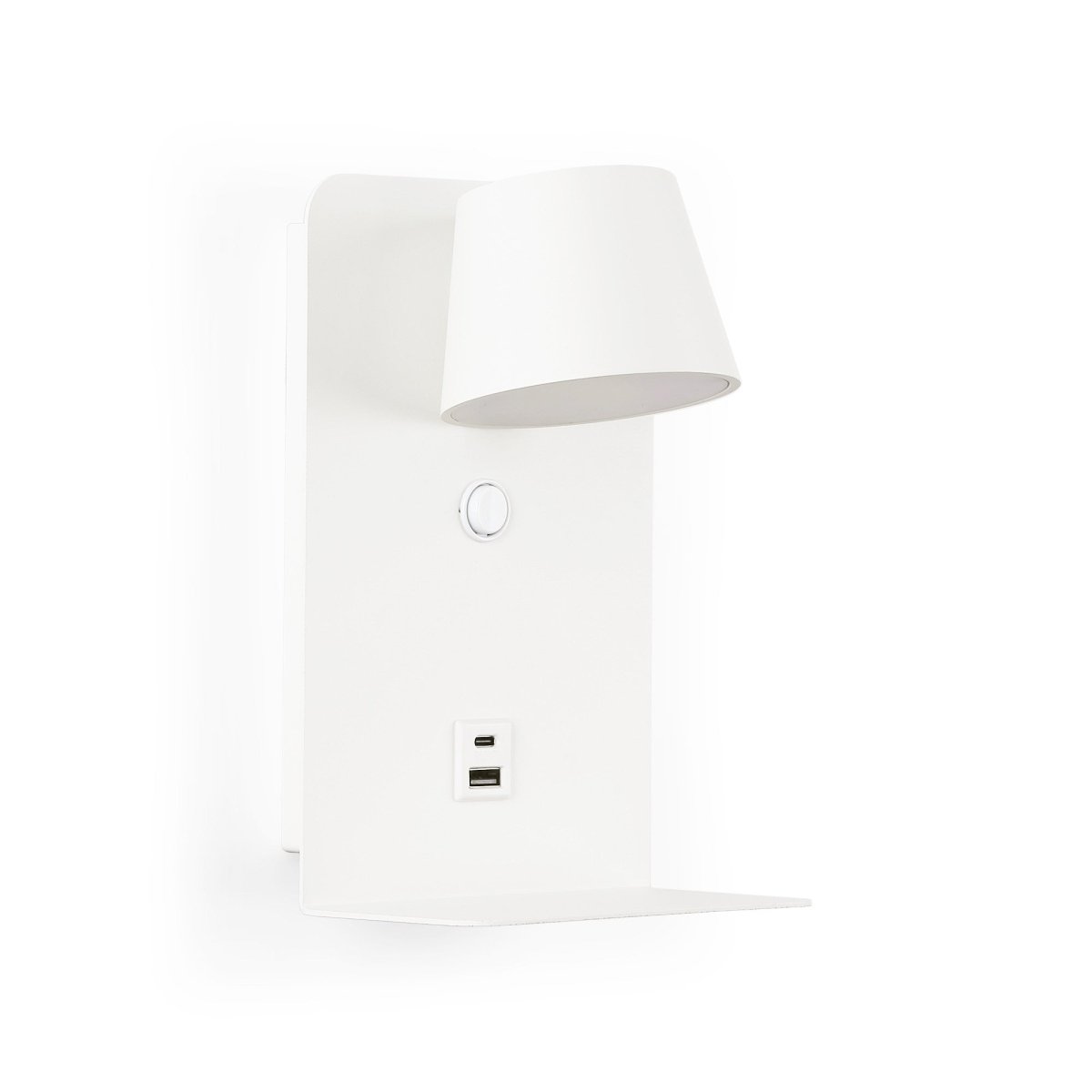 Aplique de pared para lectura "BASKOP" - Puerto USB + USB-C - 6W - Barcelona Led-Decoración