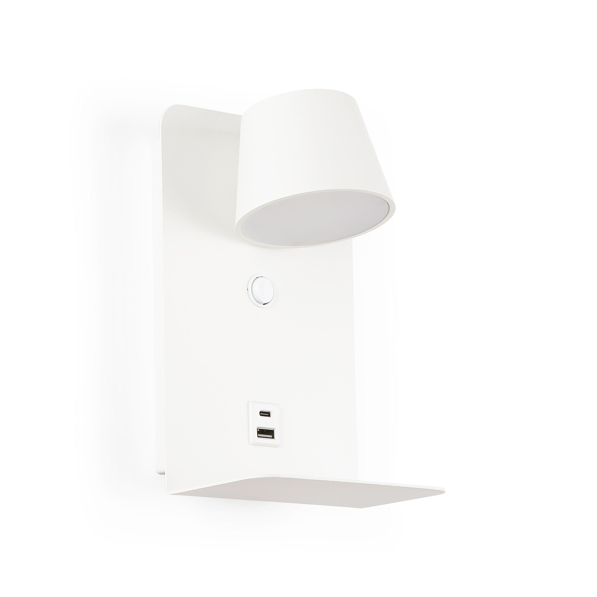 Aplique de pared para lectura "BASKOP" - Puerto USB + USB-C - 6W (67)