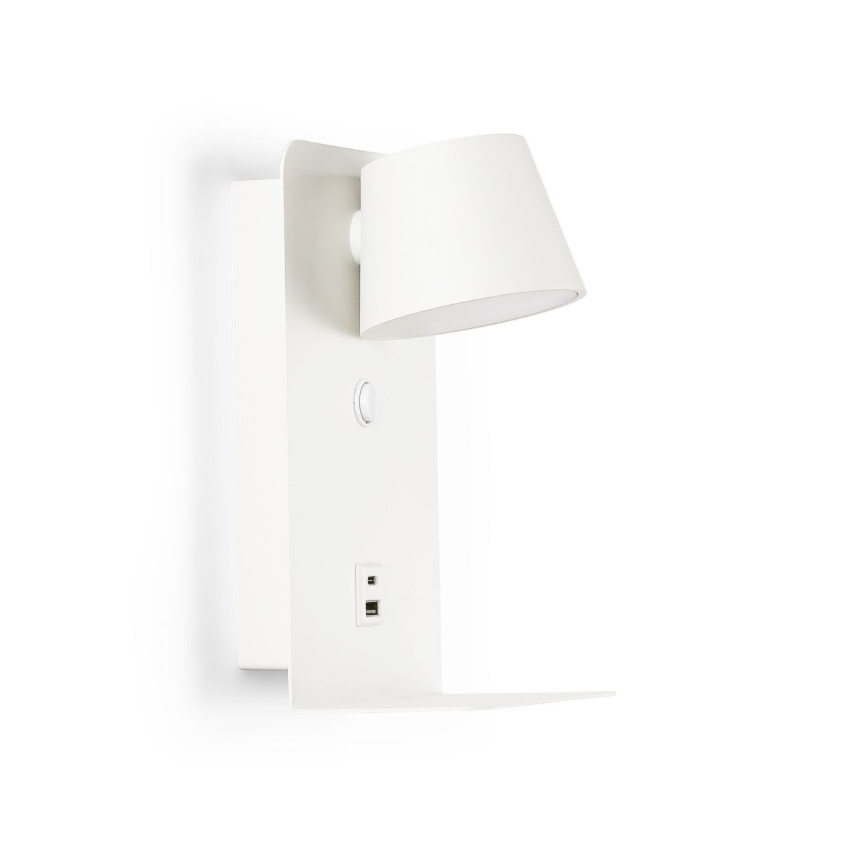 Aplique de pared para lectura "BASKOP" - Puerto USB + USB-C - 6W - Barcelona Led-Decoración
