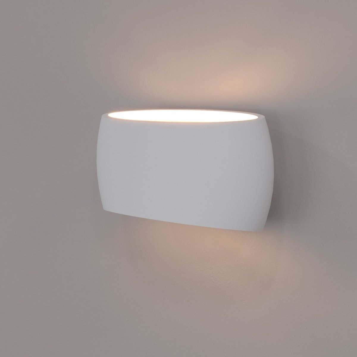 Aplique de pared de escayola "DUNA" - Up & Down - 300 mm - E27 - Barcelona Led-Decoración