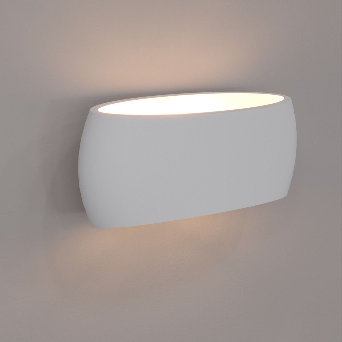 Aplique de pared de escayola "DUNA" - Up & Down - 370 mm - E27 - Barcelona Led-Decoración