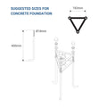 Double outdoor light pole 