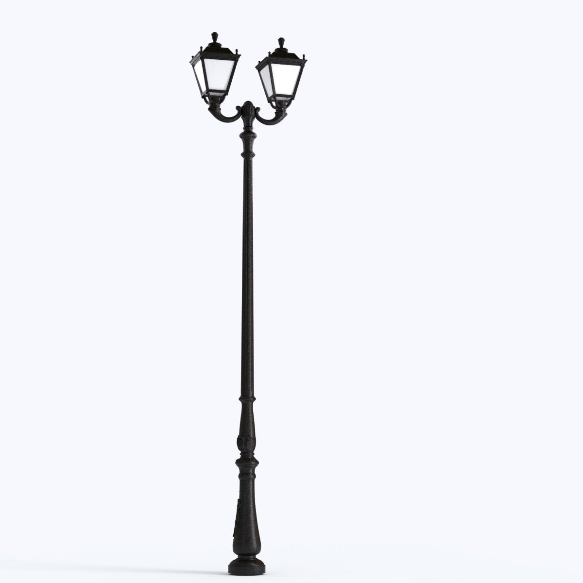 Poste de luz exterior doble Farola "TOBIA" Fumagalli - CCT - 2 x 30W - 8 opciones - E27 - Barcelona Led-