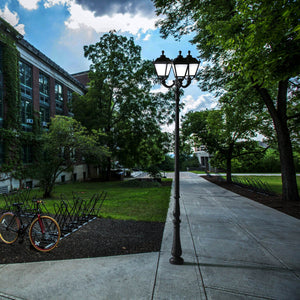 Poste de luz exterior Triple Farola "TOBIA" Fumagalli - CCT - 3 x 30W - 8 opciones - E27 (4)