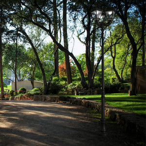 Poste de luz exterior Triple Farola "TOBIA" Fumagalli - CCT - 3 x 30W - 8 opciones - E27 (9)