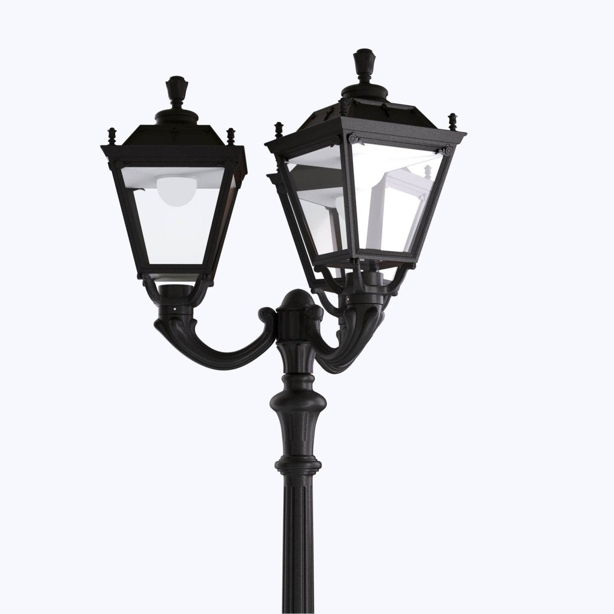 Poste de luz exterior Triple Farola "TOBIA" Fumagalli - CCT - 3 x 30W - 8 opciones - E27 - Barcelona Led-