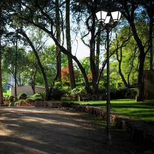 Poste de luz exterior Triple Farola "TOBIA" Fumagalli - CCT - 3 x 30W - 8 opciones - E27 (13)