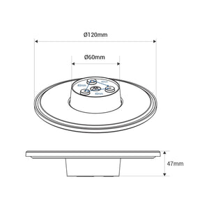 Aplique de pared circular "Eclipse" 9W - CCT - IP65 (50)