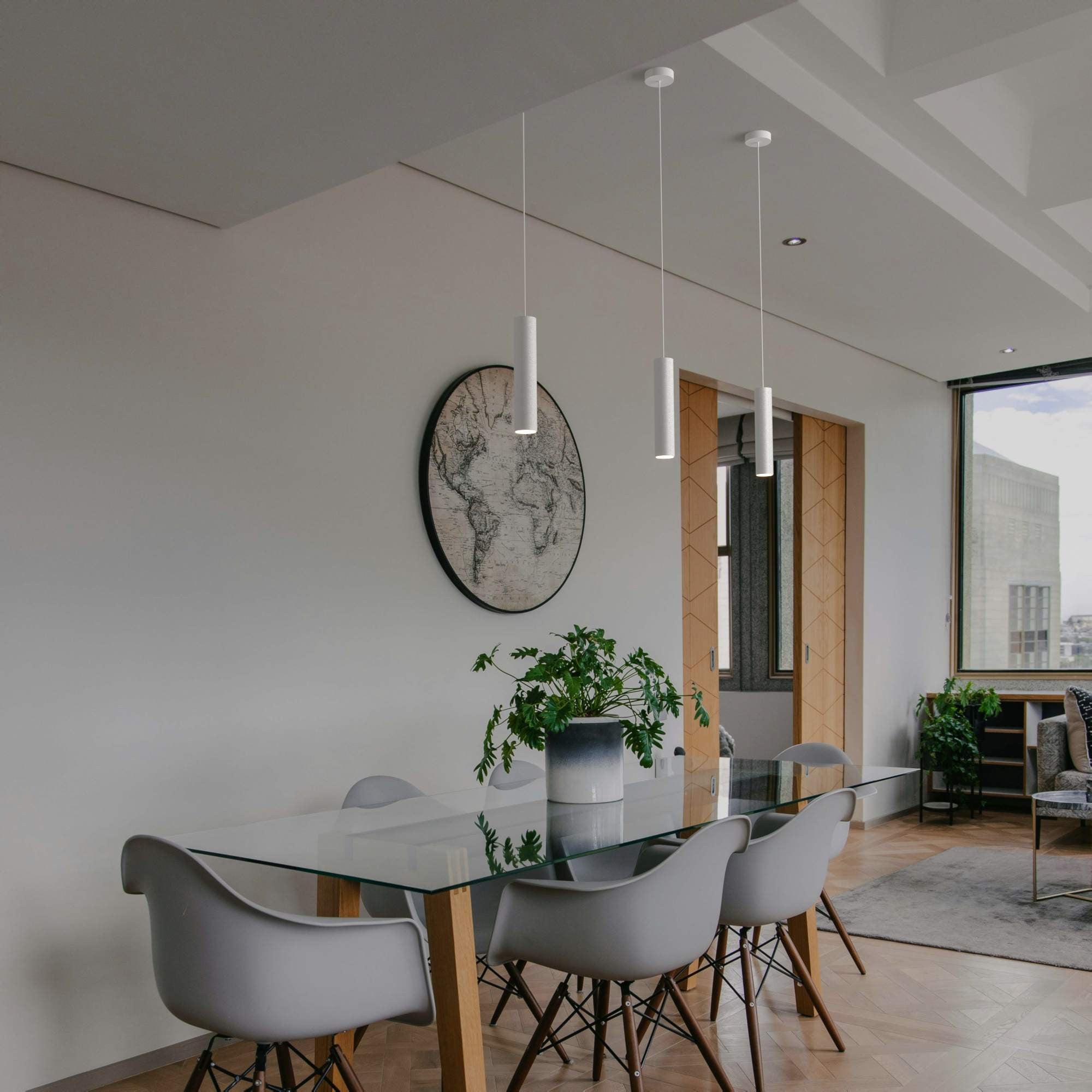 Lámpara colgante minimalista "Bila 300" - GU10 (10)