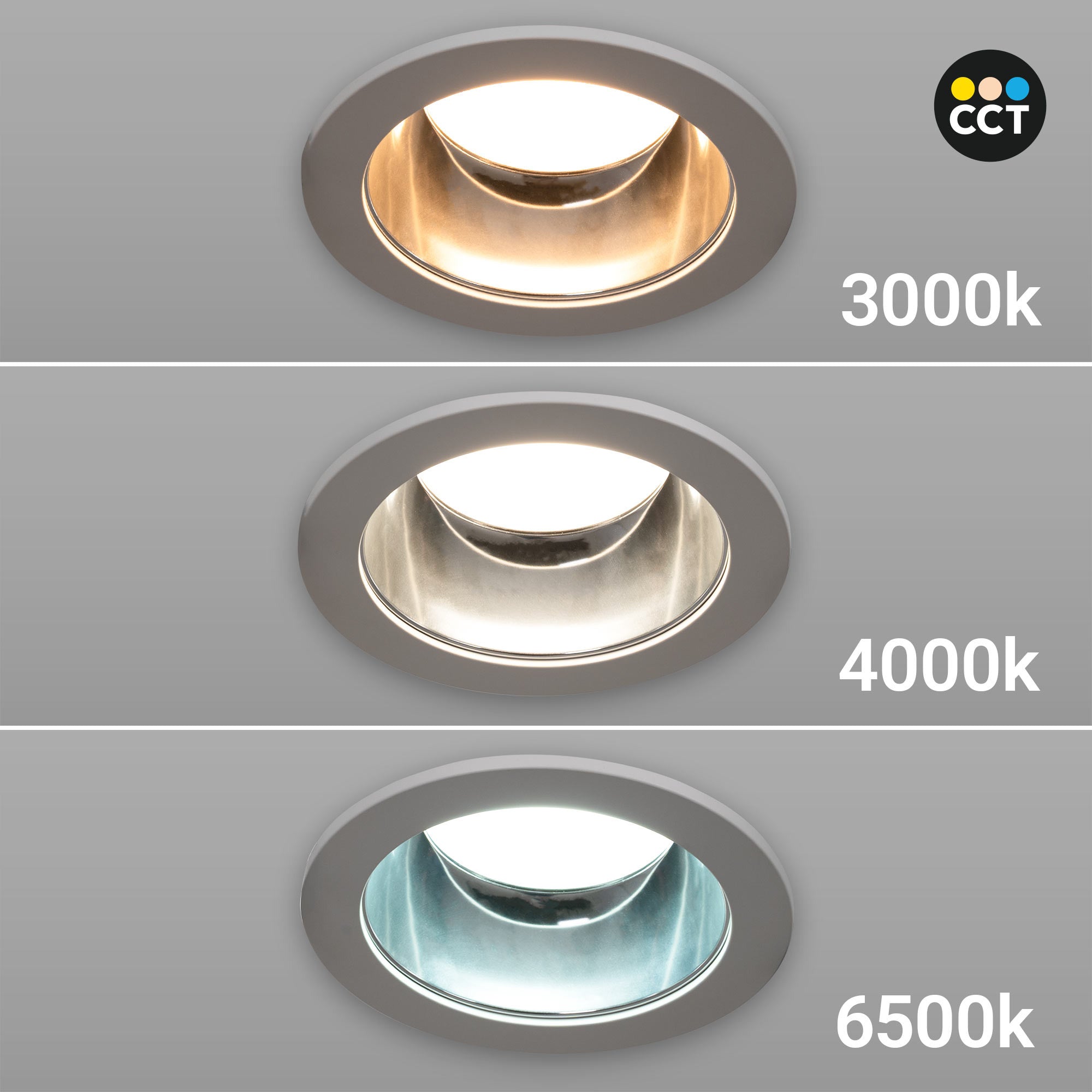 Downlight LED IP44 potencia ajustable 10W/15W/20W - CCT - 100lm/W - Corte Ø 150mm (1)