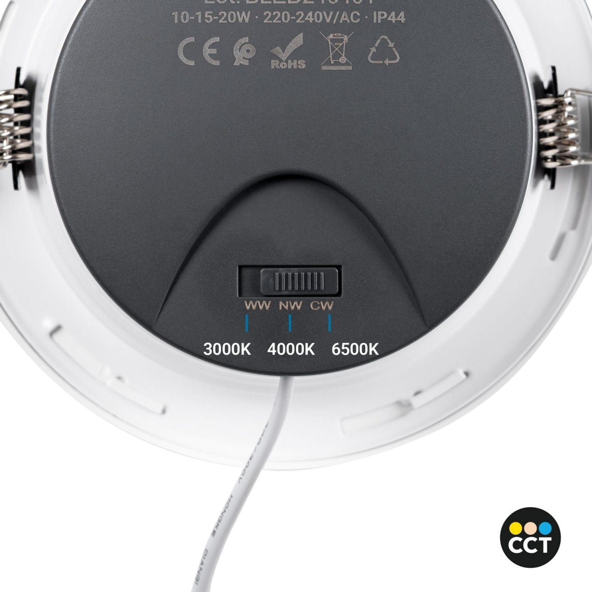 Downlight LED IP44 potencia ajustable 10W/15W/20W - CCT - 100lm/W - Corte Ø 150mm - Barcelona Led-