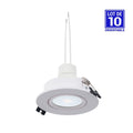 KIT - Adjustable downlight ring Ø75mm + GU10 5W bulb + GU10 socket 5