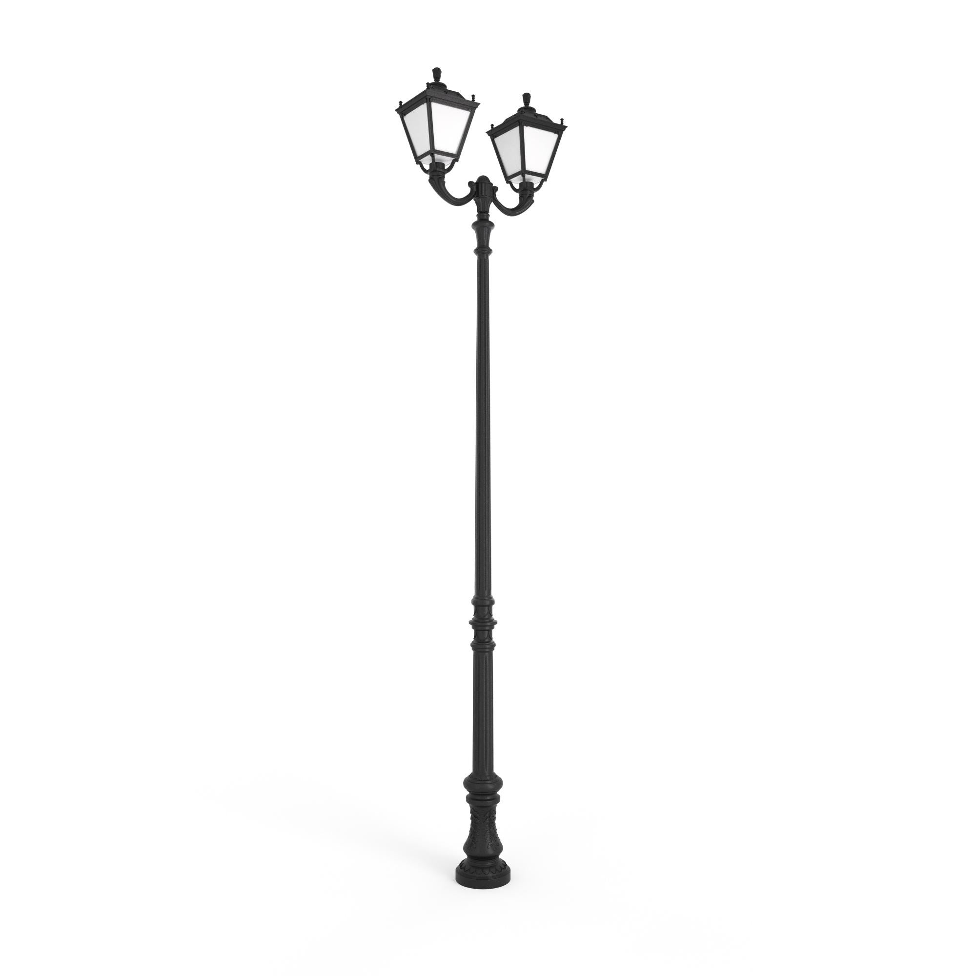 Poste de luz exterior doble Farola "TOBIA" Fumagalli - CCT - 2 x 30W - 8 opciones - E27 (28)