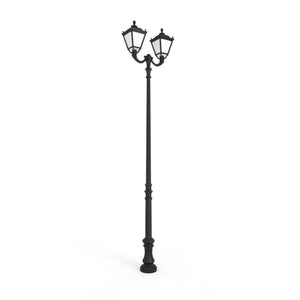 Poste de luz exterior doble Farola "TOBIA" Fumagalli - CCT - 2 x 30W - 8 opciones - E27 (28)