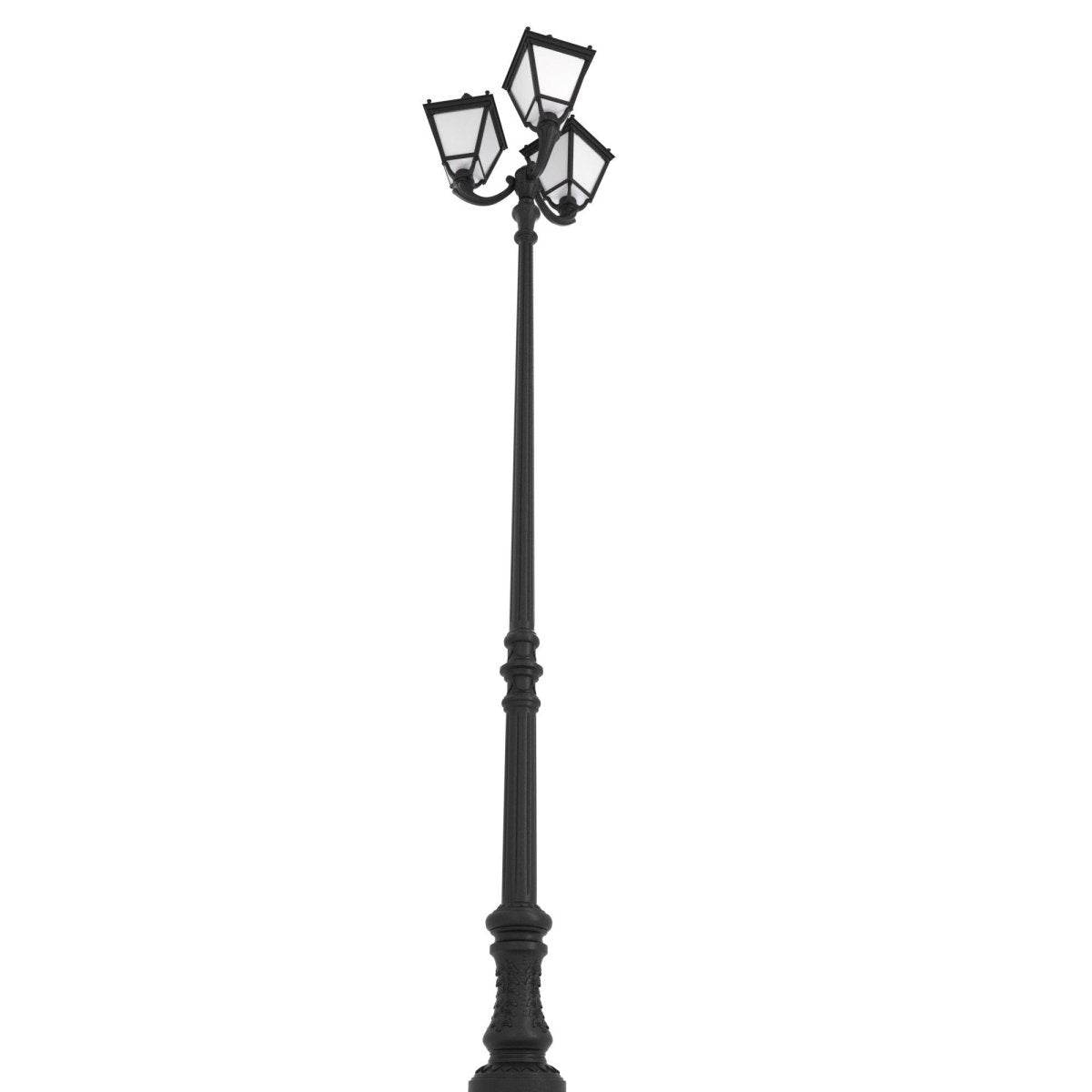 Poste de luz exterior Triple Farola "TOBIA" Fumagalli - CCT - 3 x 30W - 8 opciones - E27 - Barcelona Led-