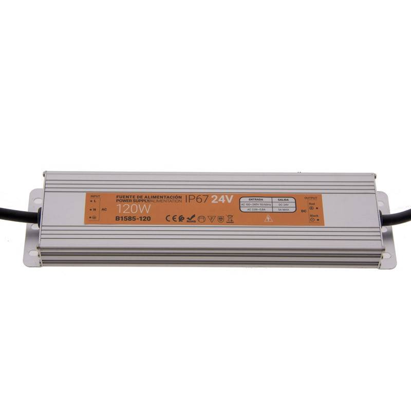 Fuente de alimentación estanca compacta 24V 120W IP67