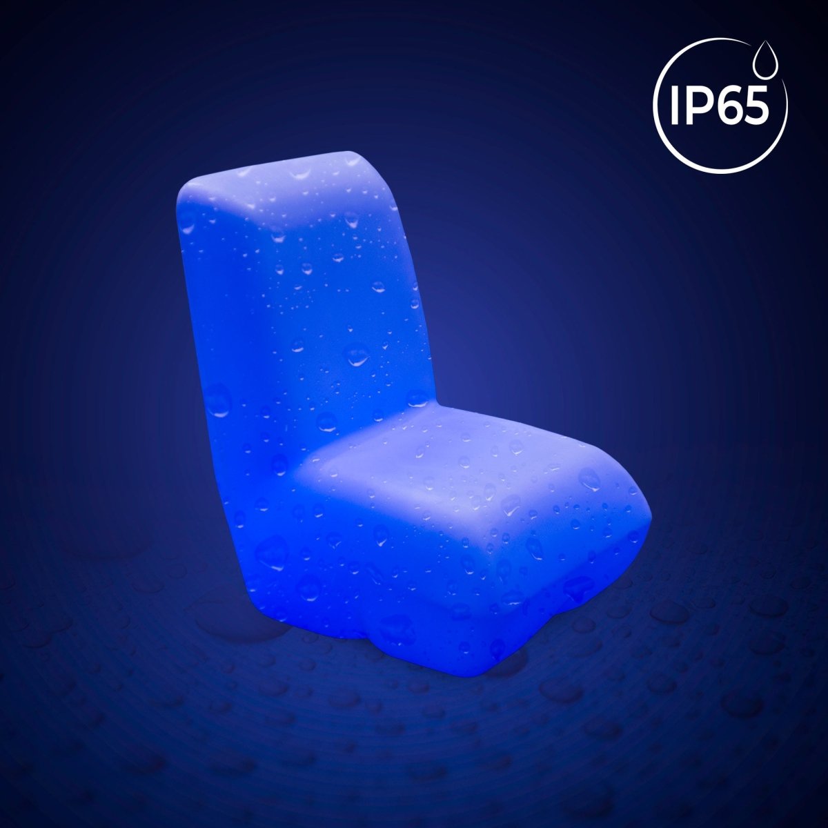Asiento luminoso LED RGBW - 16W - Recargable - Barcelona Led-Mobiliario