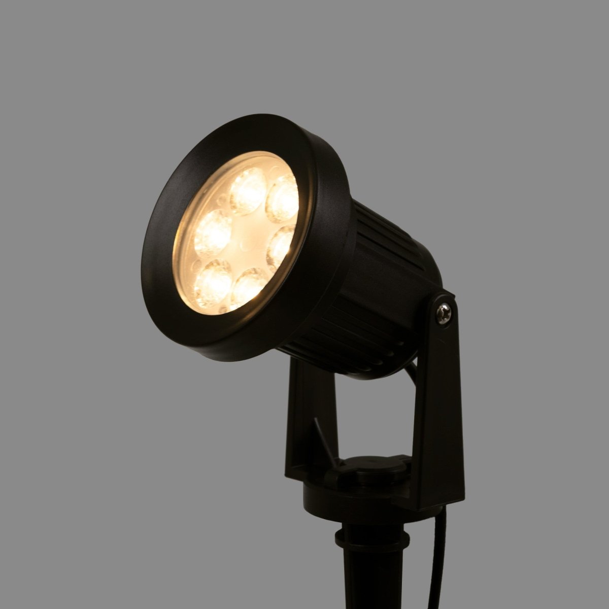 Kit x 4 focos solares exterior con panel solar - 5W - IP66 - 3000K - Barcelona Led-