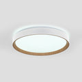 Lámpara de techo LED CCT tipo plafón - 36W - Efecto madera - Ø50cm 4