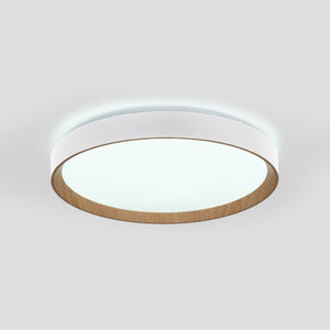 Lámpara de techo LED CCT tipo plafón - 36W - Efecto madera - Ø50cm (3)