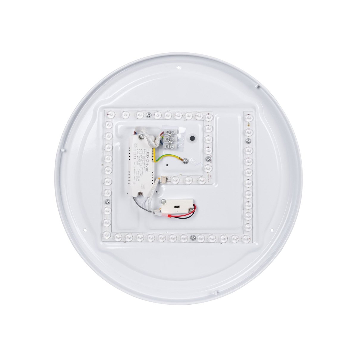Lámpara de techo LED CCT tipo plafón - 36W - Efecto madera - Ø50cm - Barcelona Led-