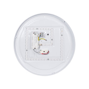 Lámpara de techo LED CCT tipo plafón - 36W - Efecto madera - Ø50cm (10)