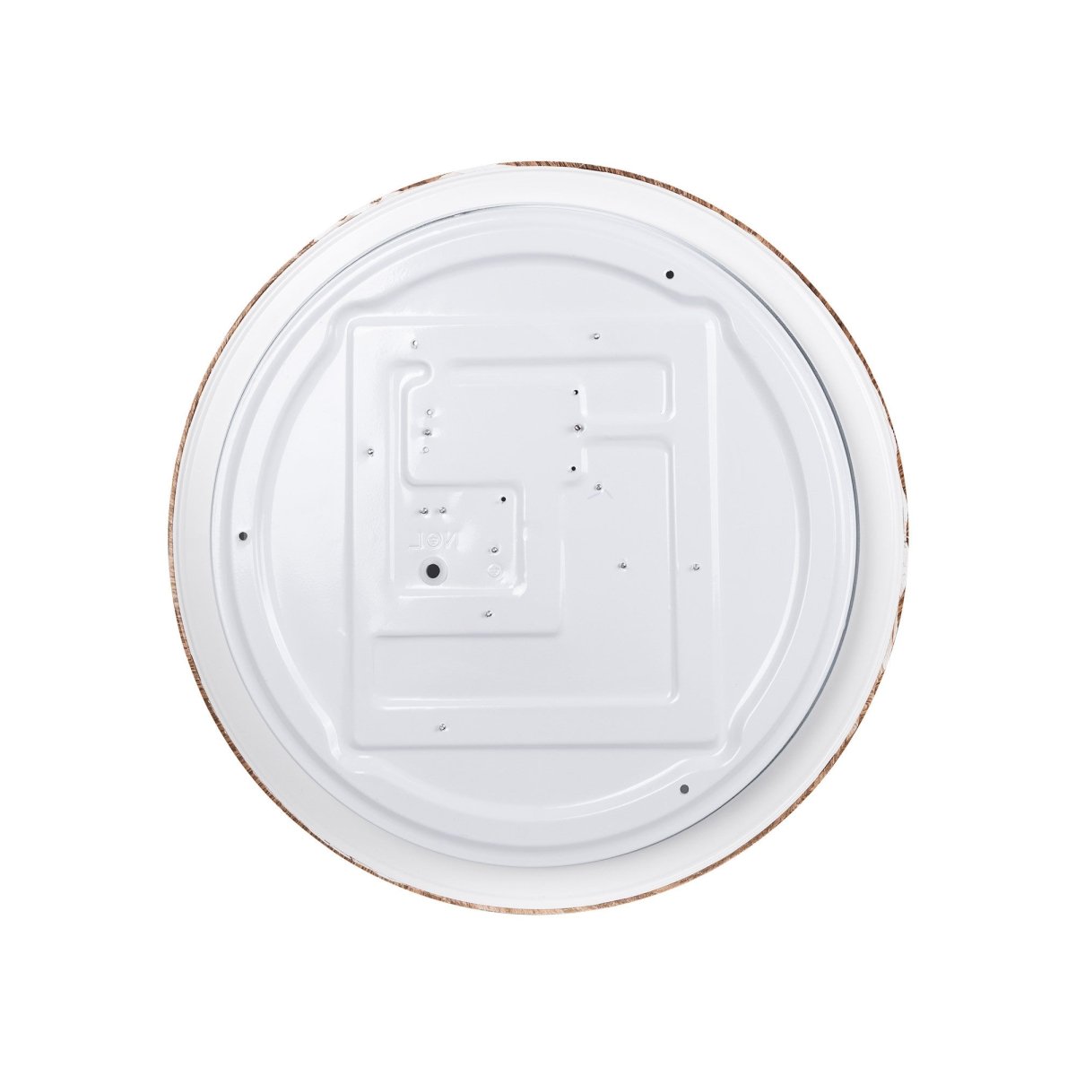 Lámpara de techo LED CCT tipo plafón - 36W - Efecto madera - Ø50cm - Barcelona Led-