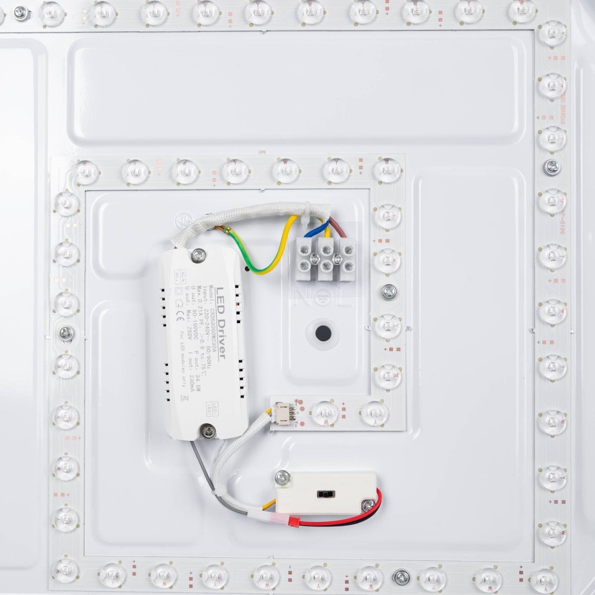 Lámpara de techo LED CCT tipo plafón - 36W - Efecto madera - Ø50cm - Barcelona Led-