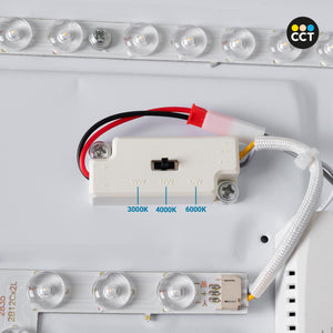 Plafón de techo LED CCT - 24W - Color madera - Ø40cm (8)