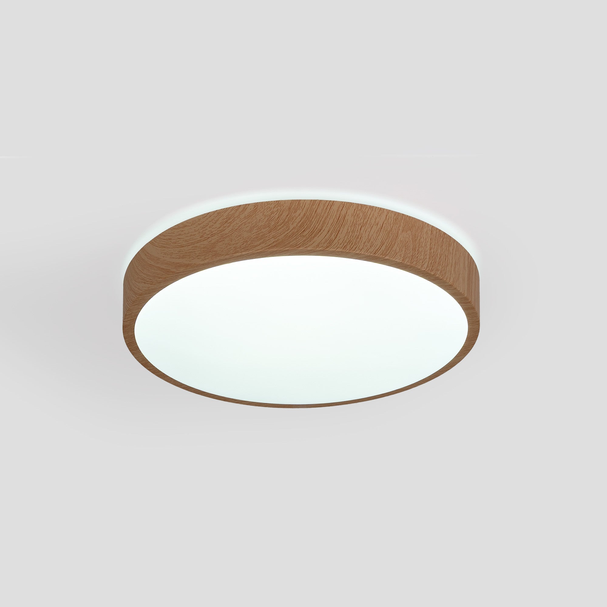 Plafón de techo LED CCT - 24W - Color madera - Ø40cm (13)