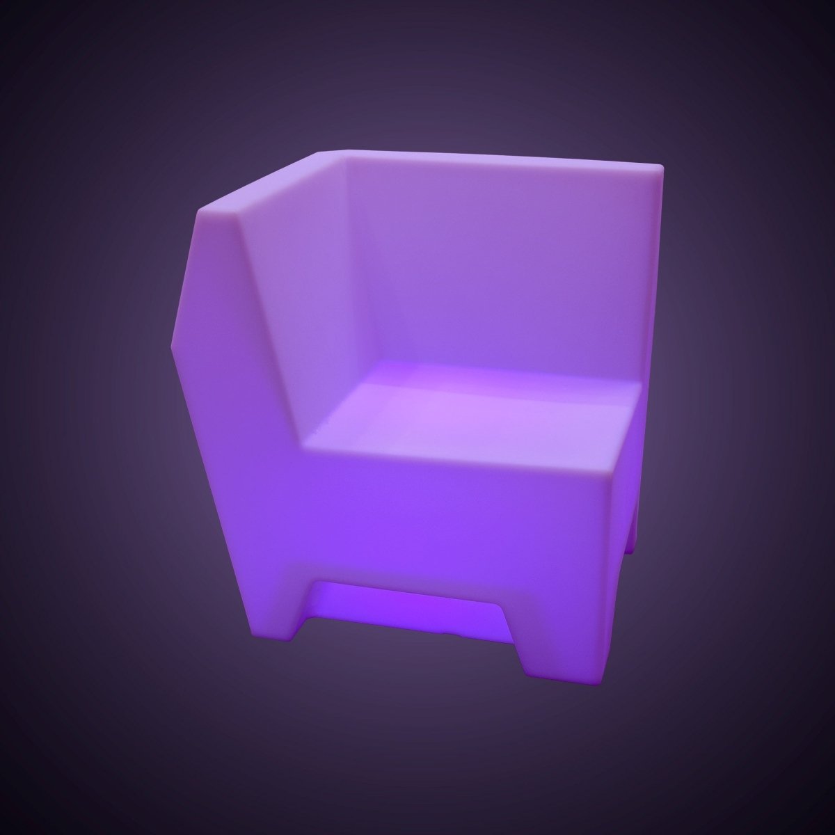 Asiento luminoso LED RGBW - 16W - Recargable - IP65 - Barcelona Led-Mobiliario