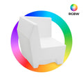 Assento luminoso LED RGBW - 16W - Recarregável - IP65 2