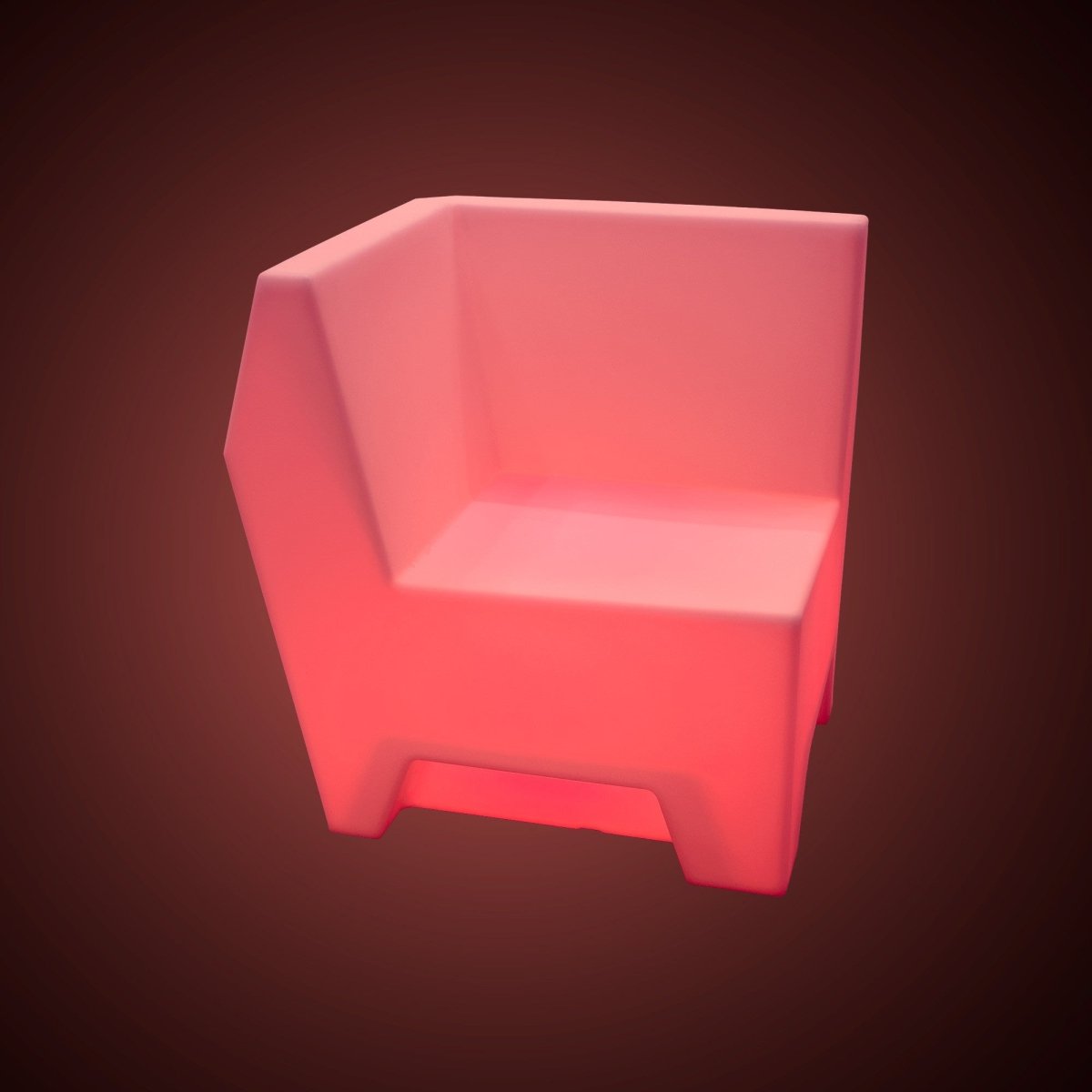 Asiento luminoso LED RGBW - 16W - Recargable - IP65 - Barcelona Led-Mobiliario