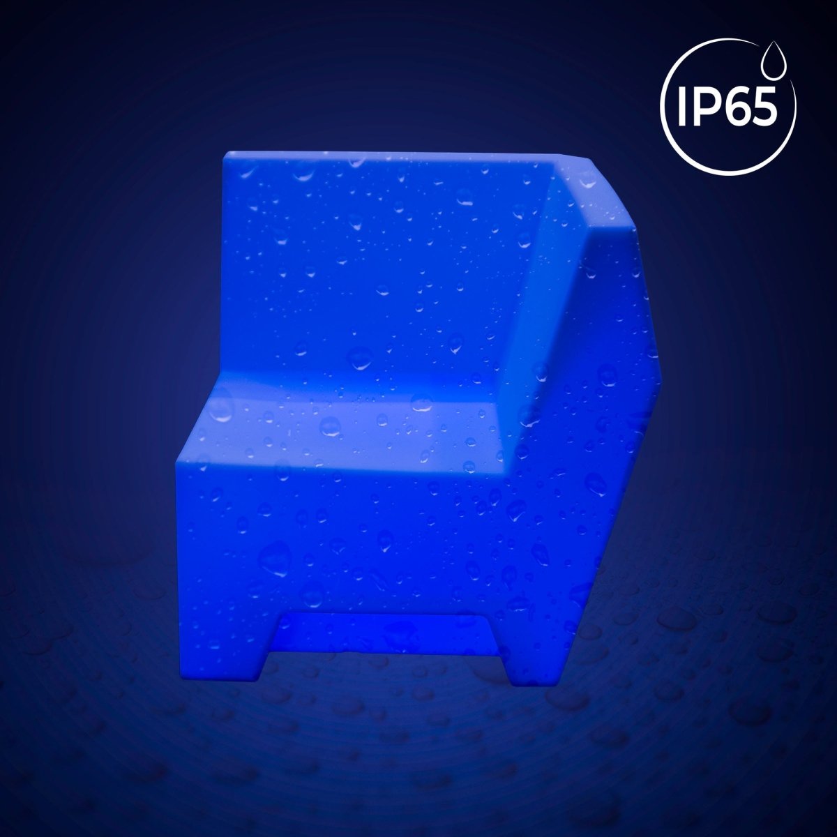 Asiento luminoso LED RGBW - 16W - Recargable - IP65 - Barcelona Led-Mobiliario