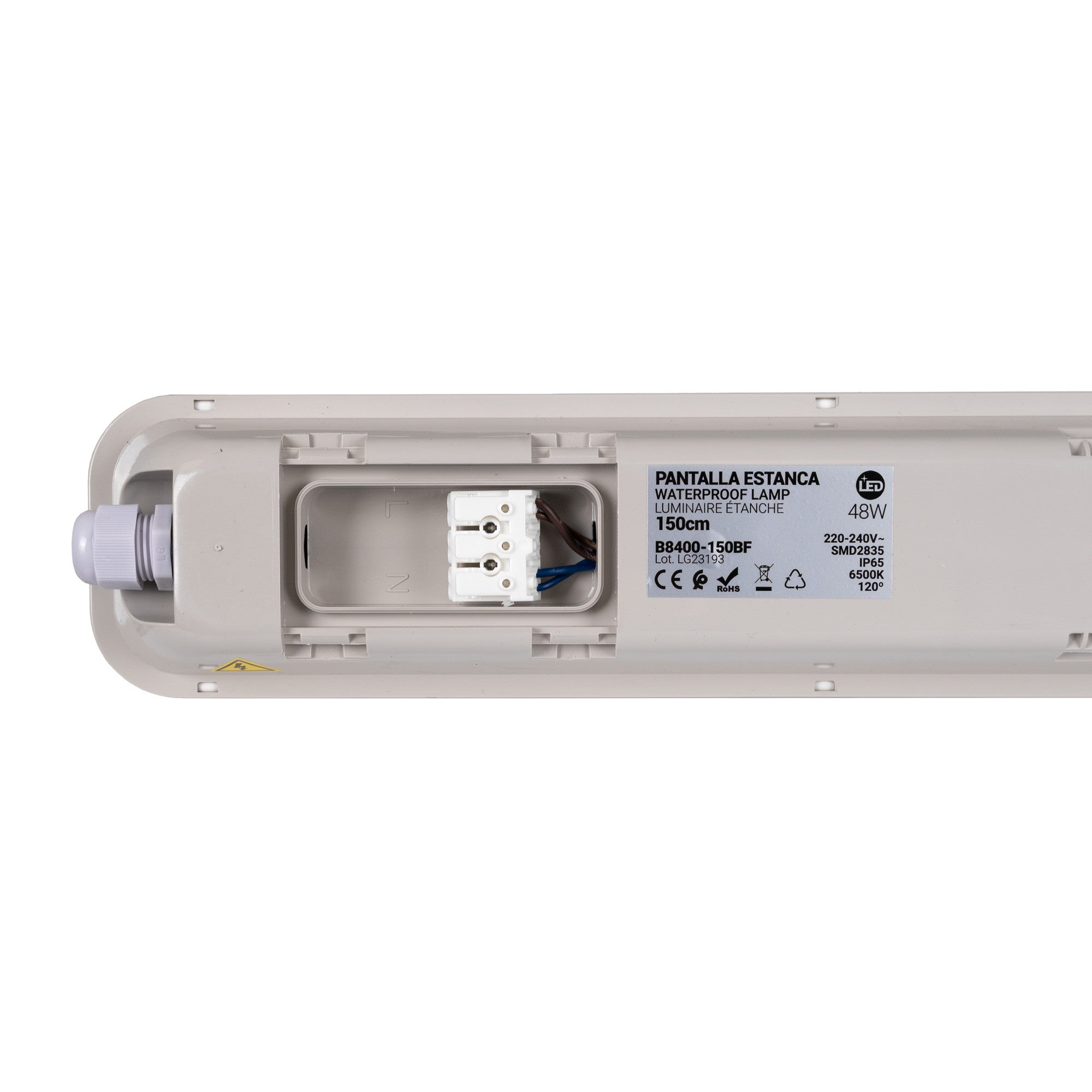 Pantalla estanca LED enlazable - 48W - 150cm - 6500K (5)