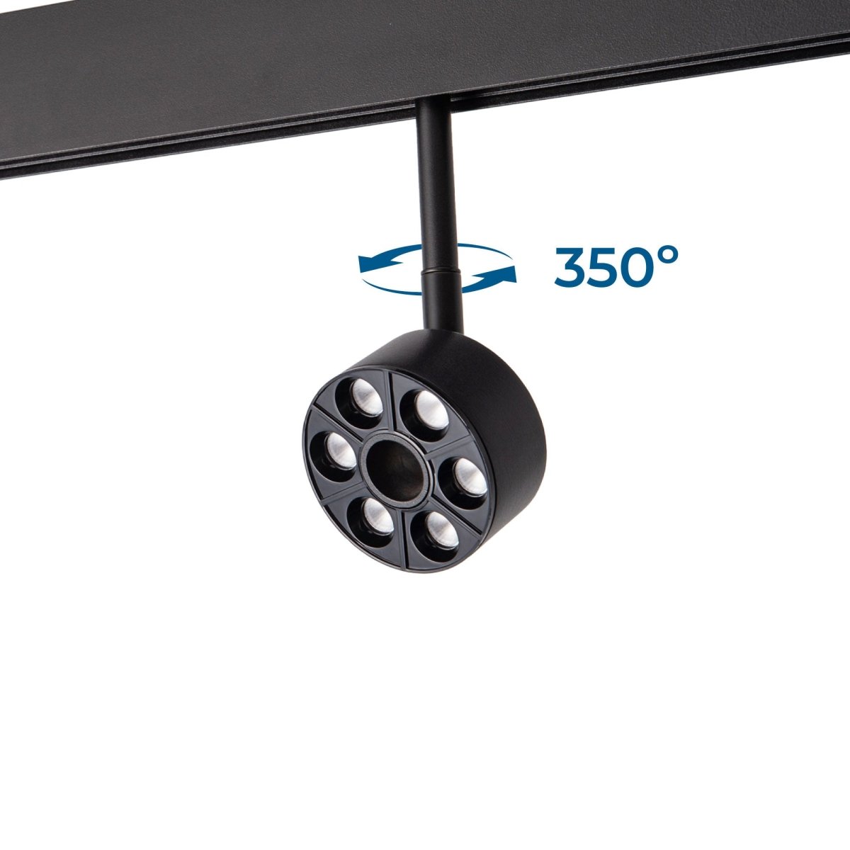 Luminaria circular LED para carril magnético 48V - Ø7cm - 6W - CRI90 - UGR18 - OSRAM - Barcelona Led-