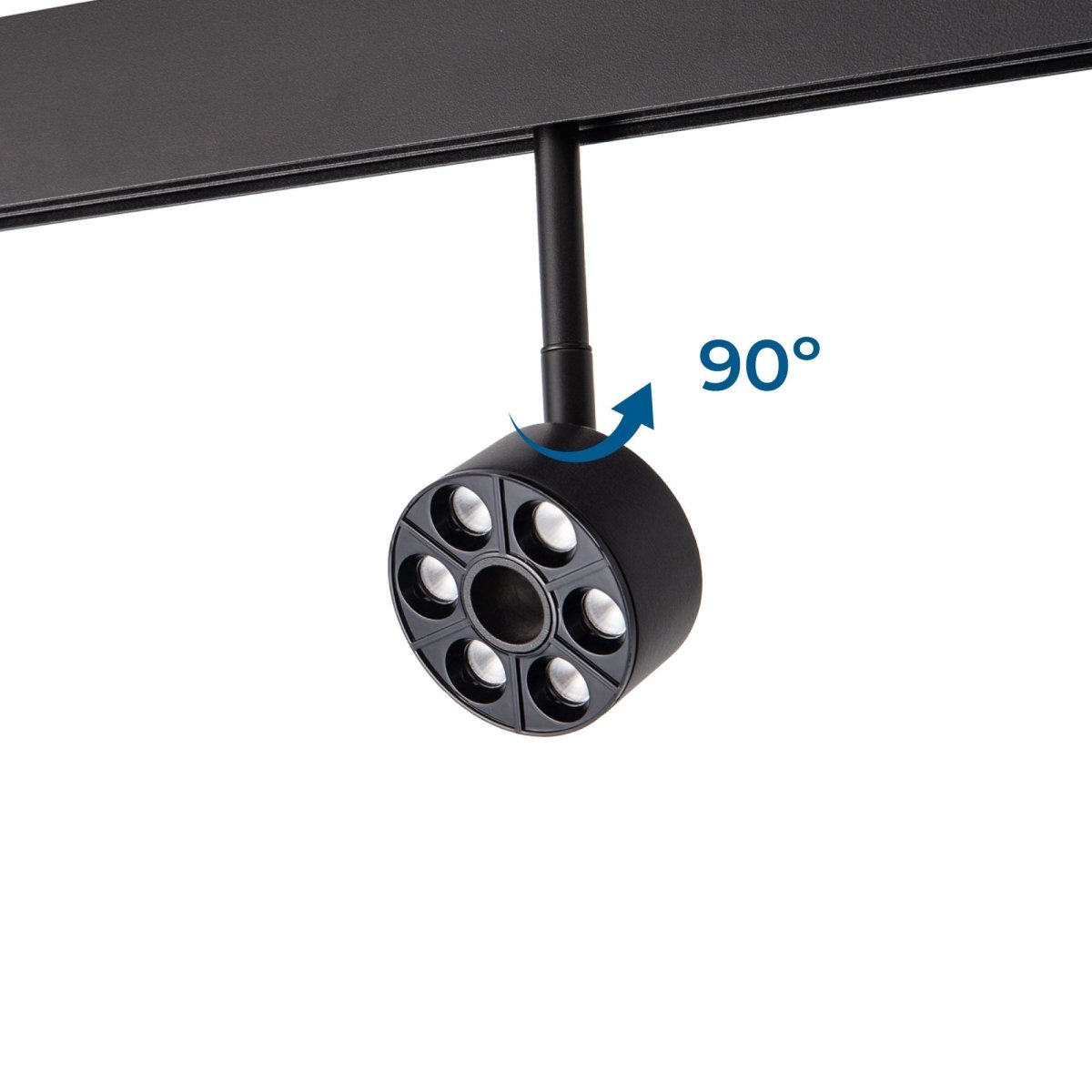 Luminaria circular LED para carril magnético 48V - Ø7cm - 6W - CRI90 - UGR18 - OSRAM - Barcelona Led-