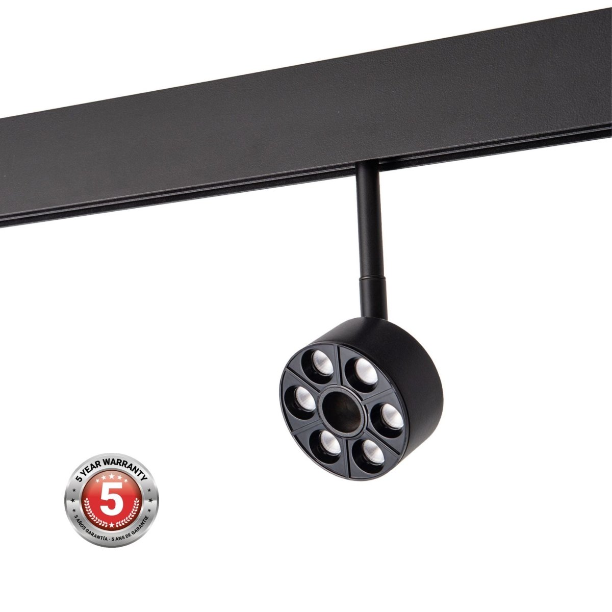 Luminaria circular LED para carril magnético 48V - Ø7cm - 6W - CRI90 - UGR18 - OSRAM - Barcelona Led-