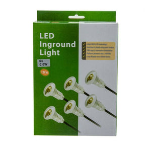Kit de 6 luces de escalera 0,3W 12V-DC Ø26x41mm (5)