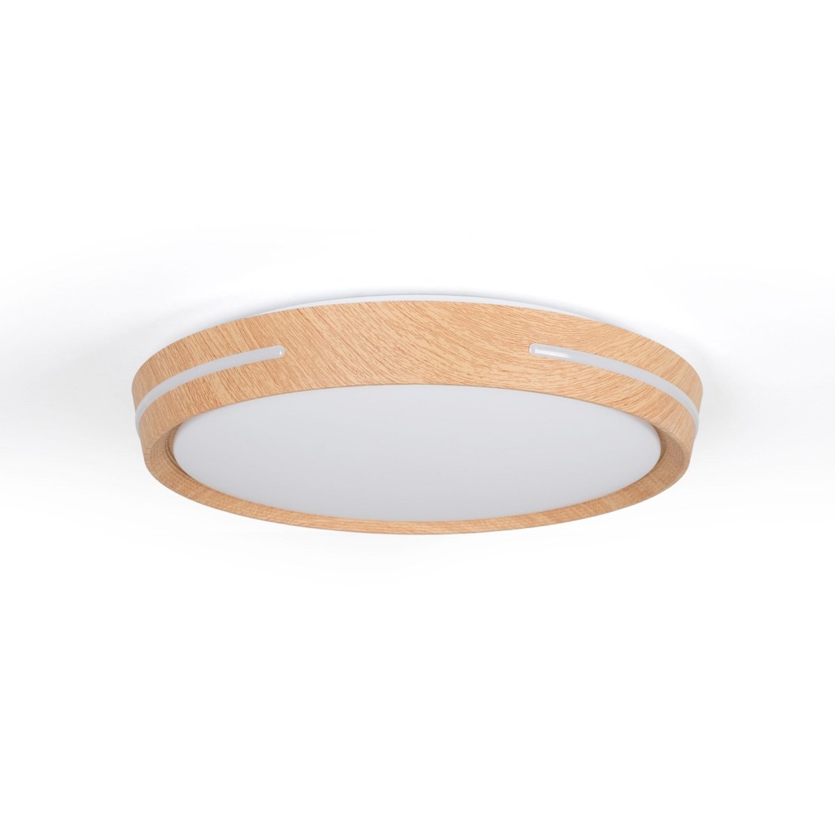 Plafón de techo LED CCT - 24W - Efecto lateral - Color madera Ø40cm - Barcelona Led-