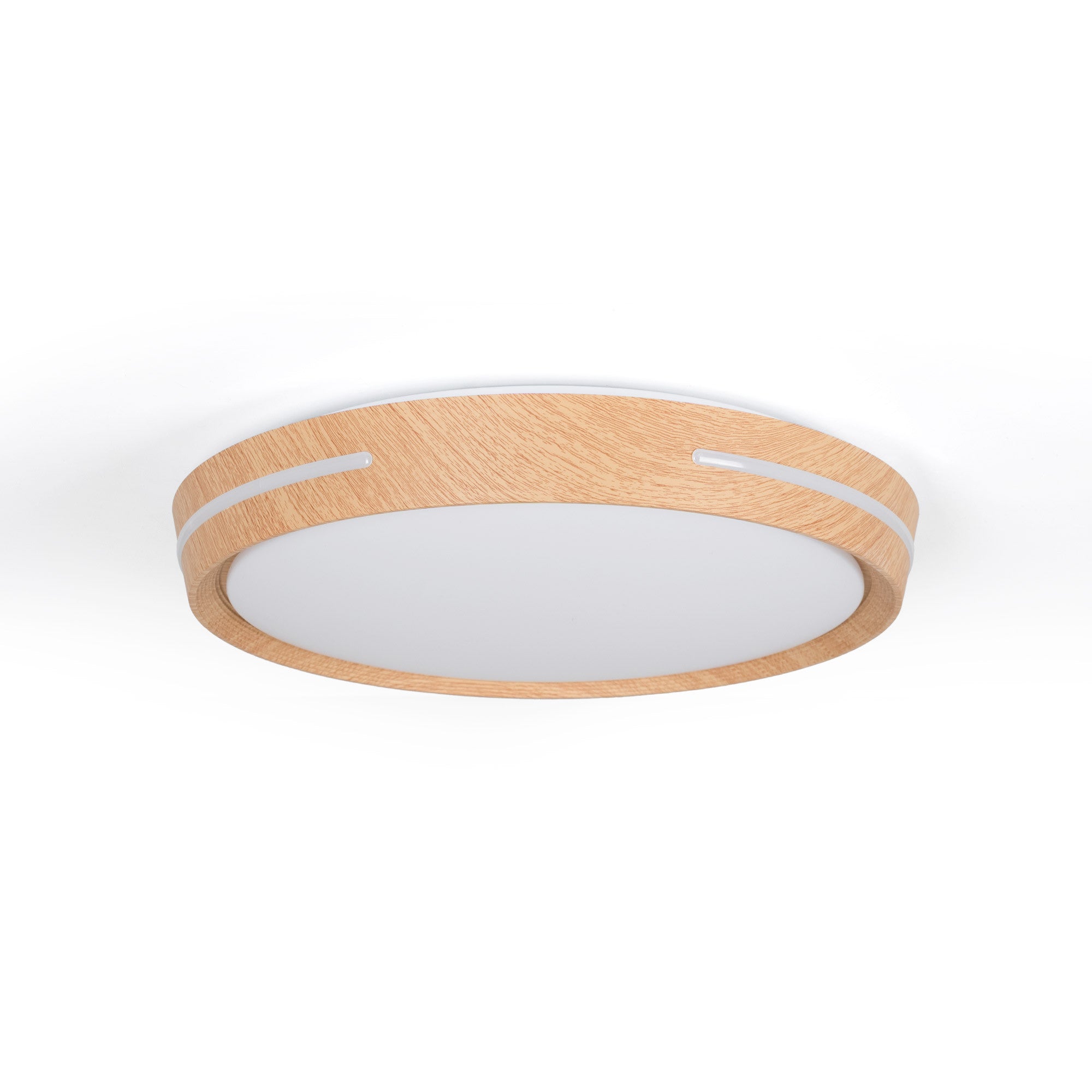 Plafón de techo LED CCT - 24W - Efecto lateral - Color madera Ø40cm (13)