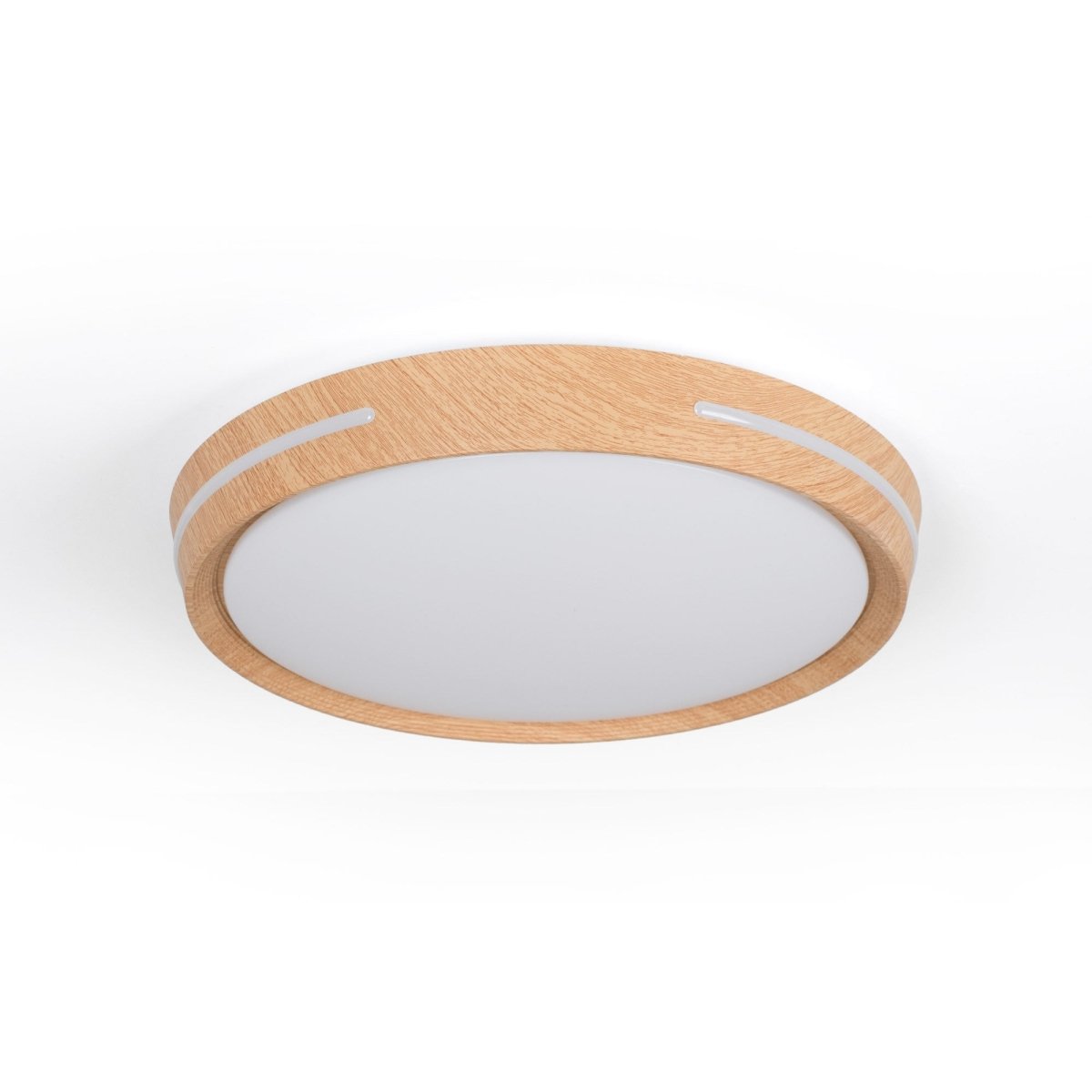 Plafón de techo LED CCT - 24W - Efecto lateral - Color madera Ø40cm - Barcelona Led-