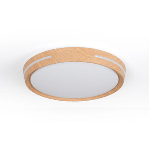 Plafón de techo LED CCT - 24W - Efecto lateral - Color madera Ø40cm (14)