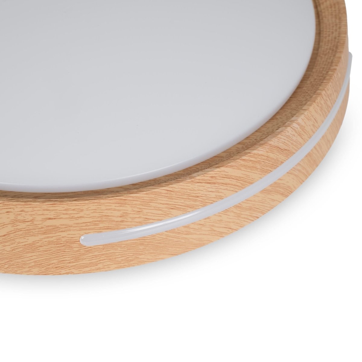 Plafón de techo LED CCT - 24W - Efecto lateral - Color madera Ø40cm - Barcelona Led-