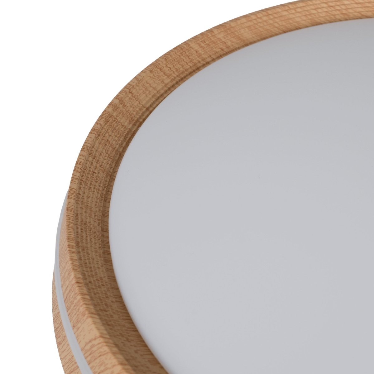 Plafón de techo LED CCT - 24W - Efecto lateral - Color madera Ø40cm - Barcelona Led-
