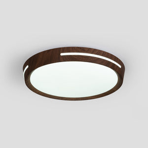 Plafón de techo LED CCT - 24W - Efecto lateral - Color madera Ø40cm (23)