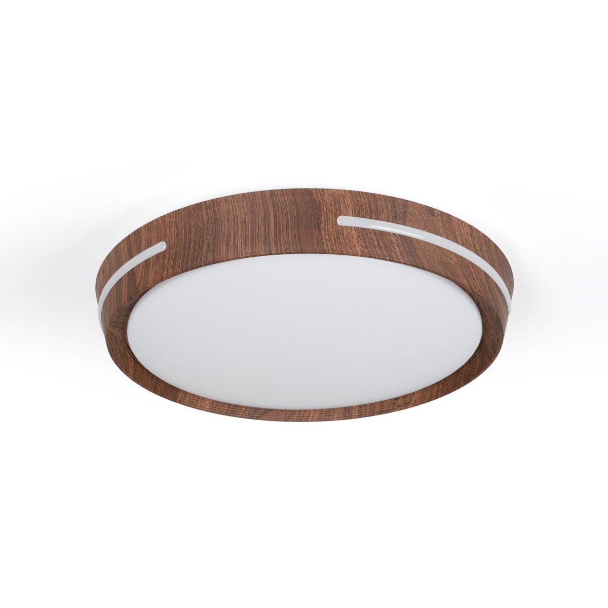 Plafón de techo LED CCT - 24W - Efecto lateral - Color madera Ø40cm - Barcelona Led-