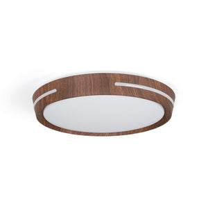 Plafón de techo LED CCT - 24W - Efecto lateral - Color madera Ø40cm (33)